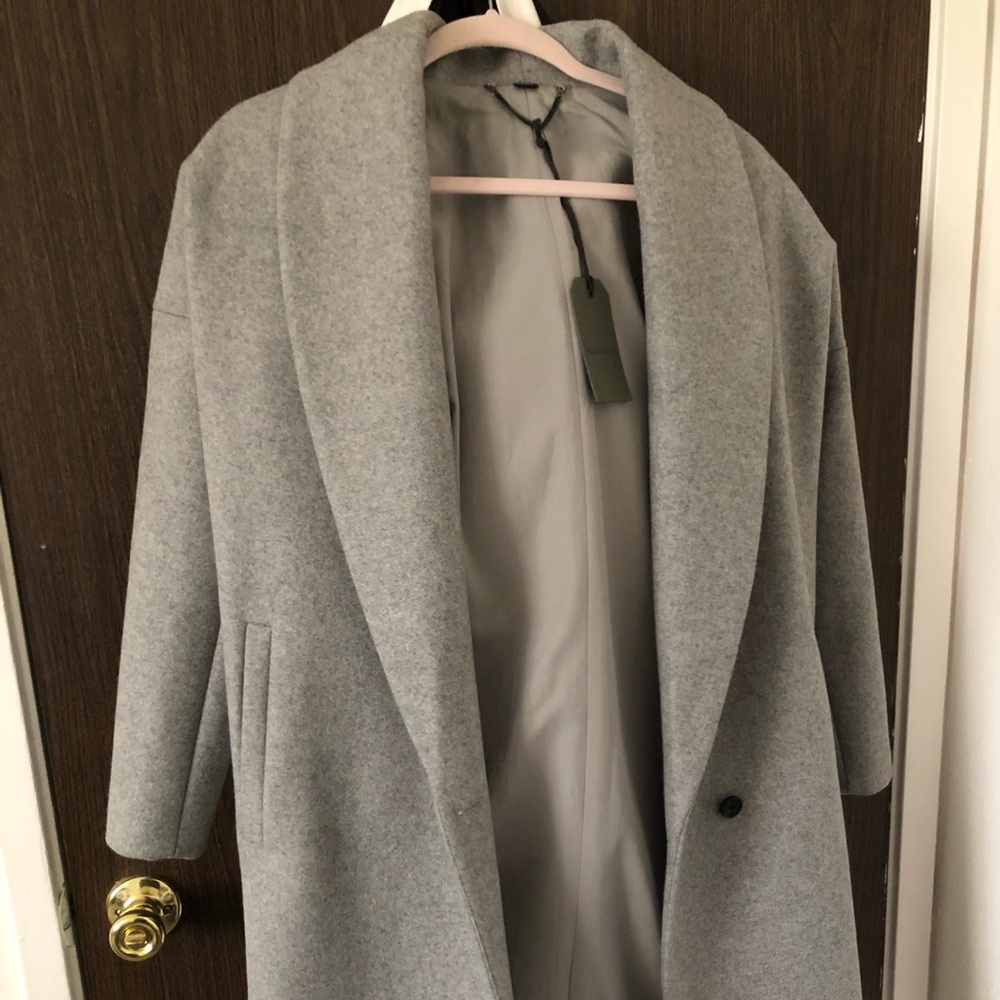 NEW ALLSAINTS grey coat